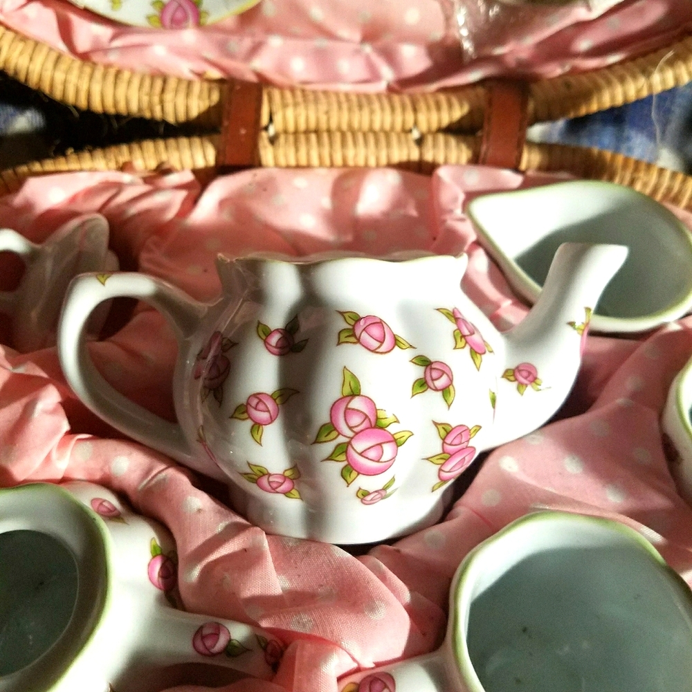 Children's tea set antique over 45 years old